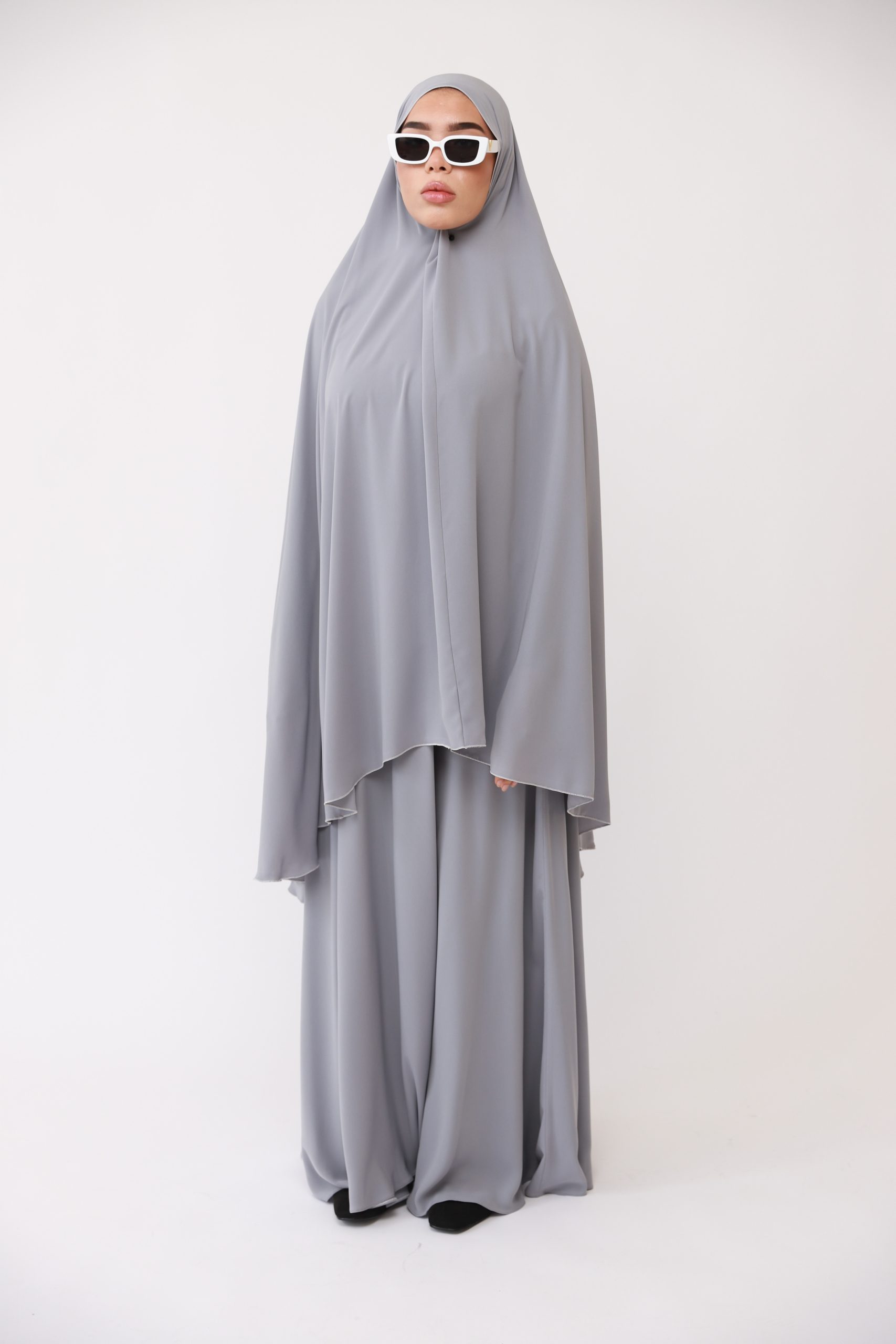 Knie Khimaar Al-Nur grijs