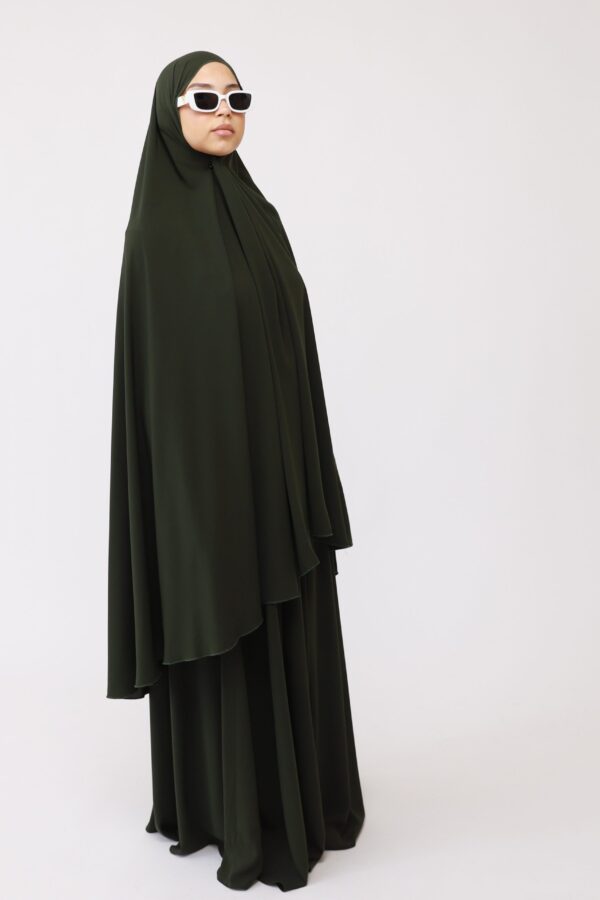 Knie Khimaar Al-Nur forest green