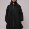 Trenchcoat poncho - BLACK