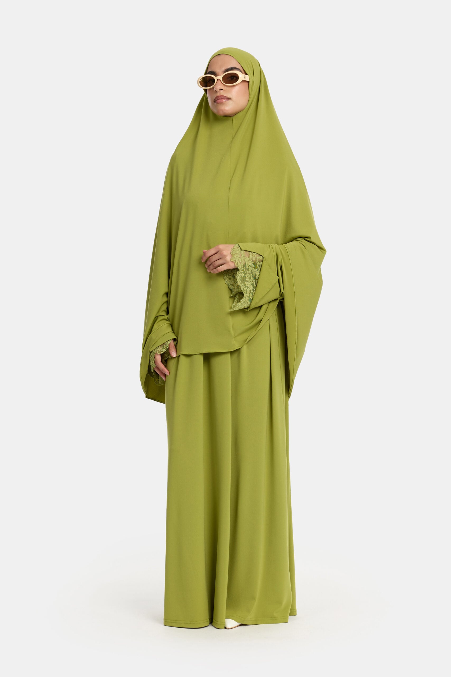 JERSEY LACE - MOSS GREEN