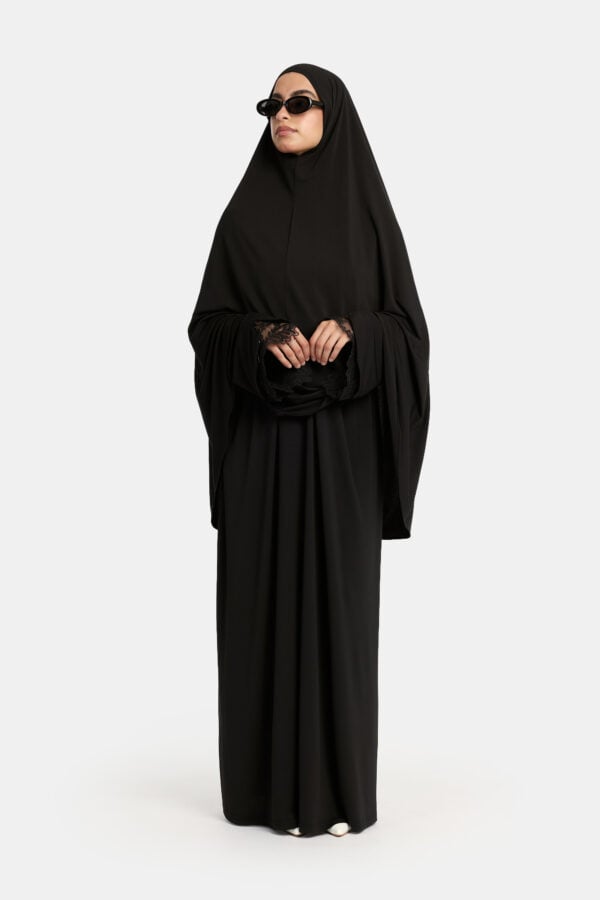 JERSEY LACE - BLACK